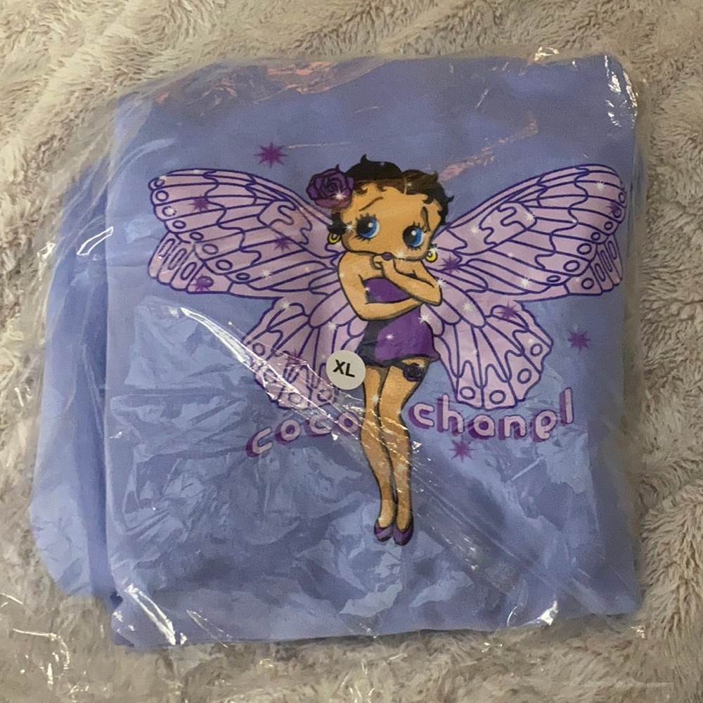 mega yacht NWT betty boop coco chanel sweatshirt